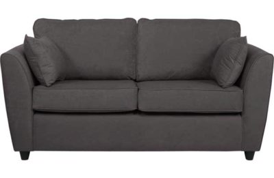 HOME Eleanor Large Fabric Sofa - Charcoal